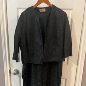 Vintage 60's Women's Cocktail 3pc set, Jacquard